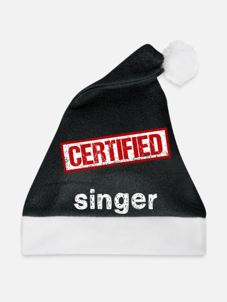 Sänger - Weihnachtsmütze - Schwarz/Weiß
