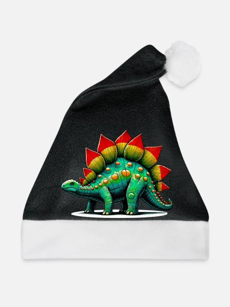 Dinosaurier - Weihnachtsmütze - Schwarz/Weiß