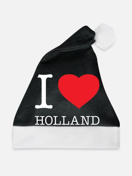 I LOVE HOLLAND - Weihnachtsmütze - Schwarz/Weiß