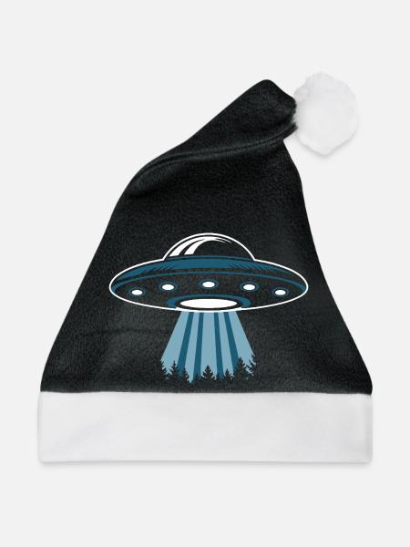 UFO-Liebhaber - Weihnachtsmütze - Schwarz/Weiß