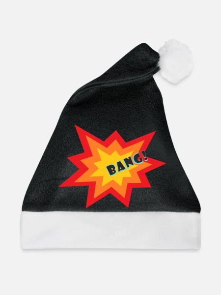 Sternexplosion - Weihnachtsmütze - Schwarz/Weiß