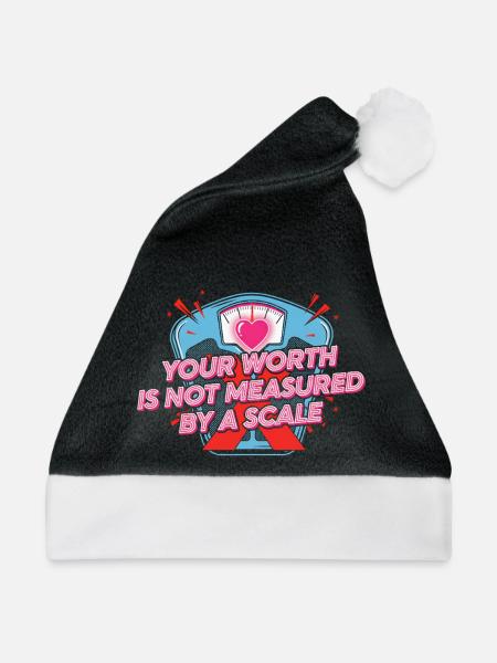 Motivierendes Herz Zitat Design - Weihnachtsmütze - Schwarz/Weiß