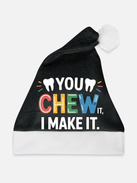 Dentalkeramik Techniker Kunst - Weihnachtsmütze - Schwarz/Weiß