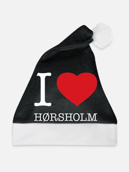 I love Horsholm - Weihnachtsmütze - Schwarz/Weiß