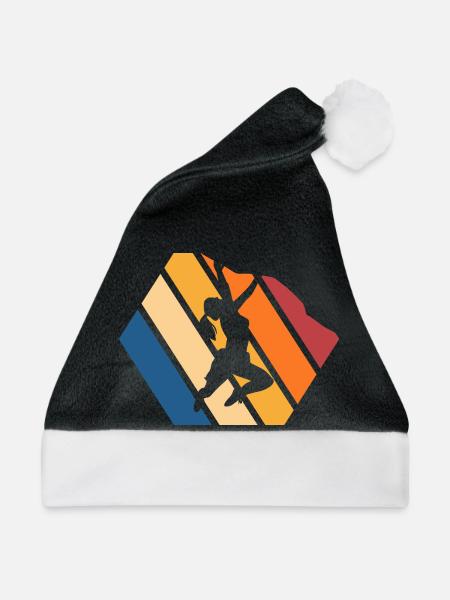 Dynamische Streetdance Silhouette - Weihnachtsmütze - Schwarz/Weiß