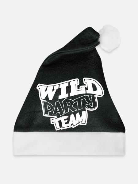 Wild Party Team Graffiti Motiv - Weihnachtsmütze - Schwarz/Weiß