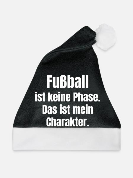 Fußball ist meine Identität - Weihnachtsmütze - Schwarz/Weiß
