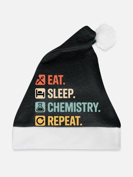 Stolzer Chemiestudentenclub - Weihnachtsmütze - Schwarz/Weiß