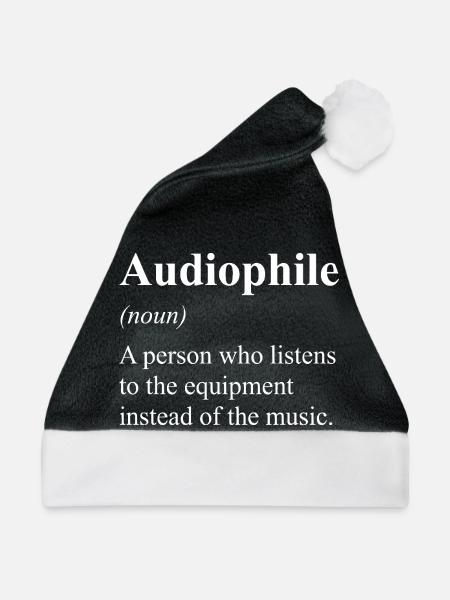 Audiophile Definition Music Lover - Weihnachtsmütze - Schwarz/Weiß - Vorne