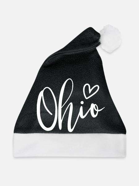 Ohio Heart Women's Love Ohio - Weihnachtsmütze - Schwarz/Weiß