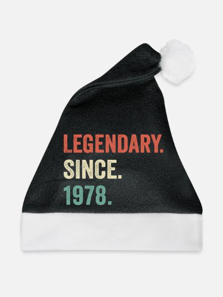 legendär seit 1978 - Weihnachtsmütze - Schwarz/Weiß