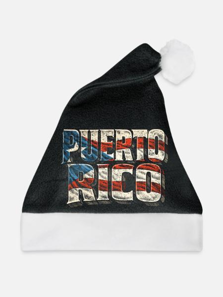 Puerto Rico Boricua - Weihnachtsmütze - Schwarz/Weiß