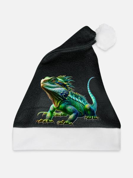 Chinesische Wasseragame - Weihnachtsmütze - Schwarz/Weiß