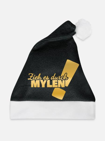 Mylen als Durchhalten - Weihnachtsmütze - Schwarz/Weiß