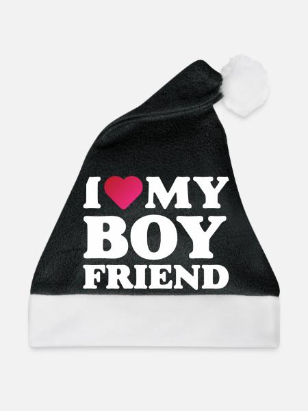 Ich liebe meinen Freund - Weihnachtsmütze - Schwarz/Weiß