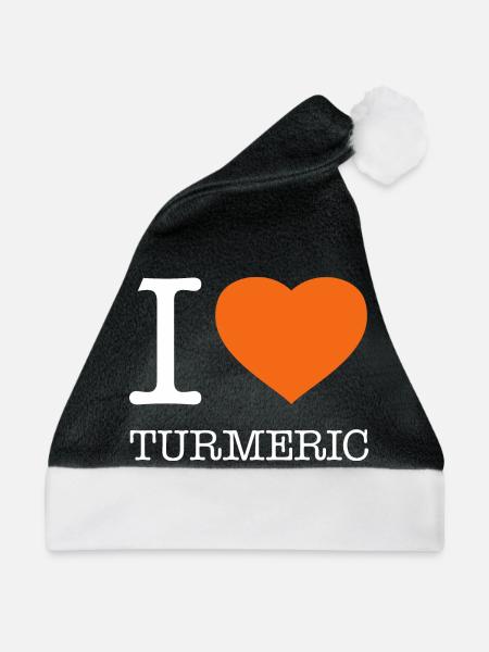 I LOVE TURMERIC - Weihnachtsmütze - Schwarz/Weiß