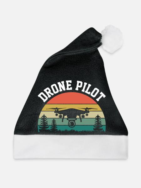 Drohnen-Pilot - Weihnachtsmütze - Schwarz/Weiß