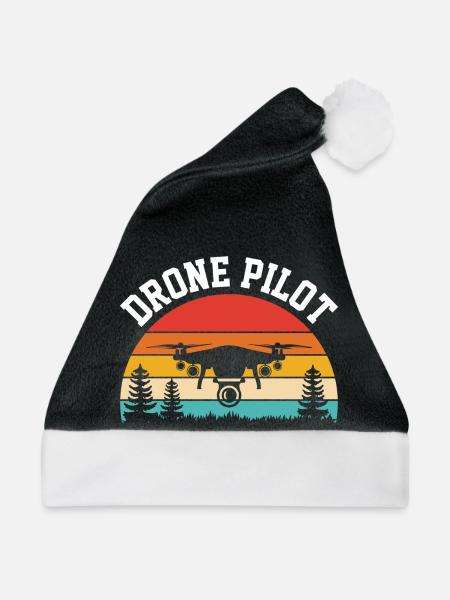 Drohnen-Pilot - Weihnachtsmütze - Schwarz/Weiß