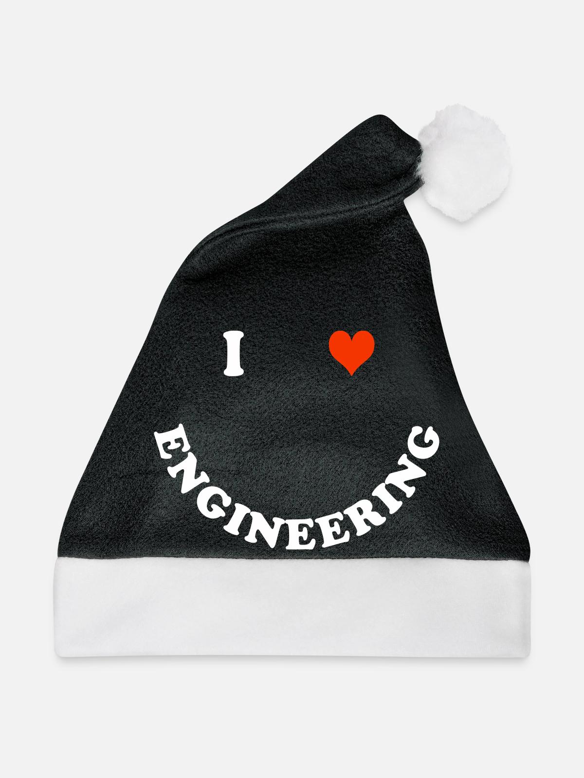 engineer - Weihnachtsmütze - Schwarz/Weiß - Vorne
