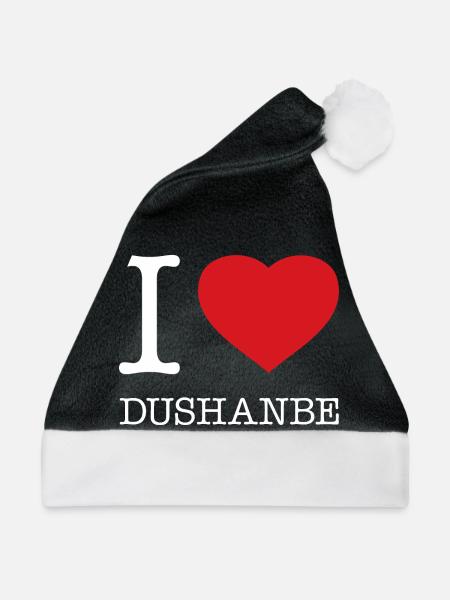 I LOVE DUSHANBE - Weihnachtsmütze - Schwarz/Weiß
