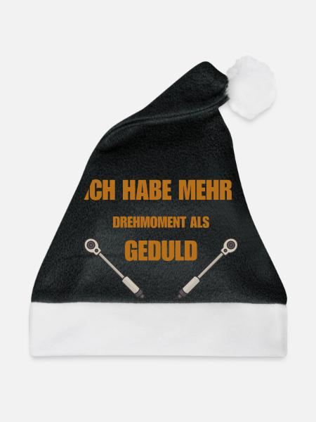 Drehmoment oder Geduld - Weihnachtsmütze - Schwarz/Weiß