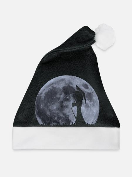 Death Rises with the Moon - Weihnachtsmütze - Schwarz/Weiß