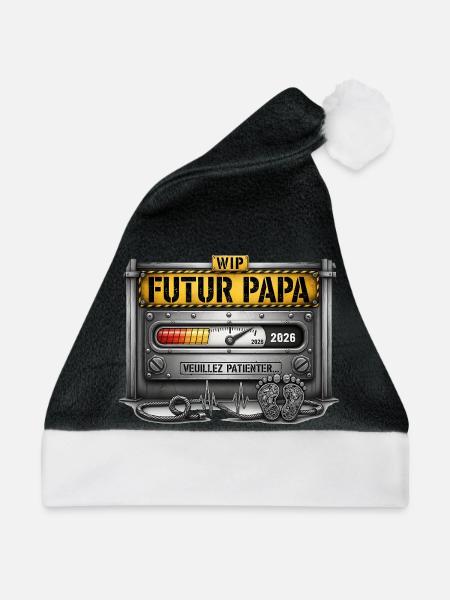 Future Dad 2026 Schwangerschaftsankündigung - Weihnachtsmütze - Schwarz/Weiß