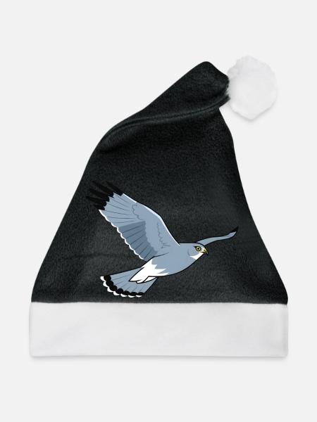 Kornweihe Circus Cyaneus Greifvogel - Weihnachtsmütze - Schwarz/Weiß