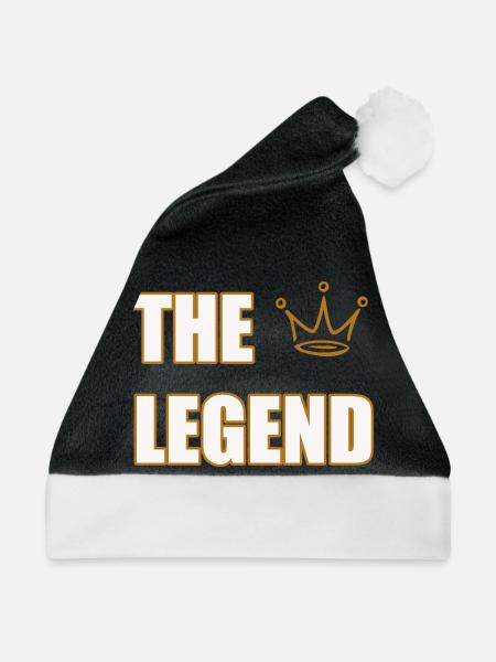 THE LEGEND – Bold Iconic Statement Design - Weihnachtsmütze - Schwarz/Weiß