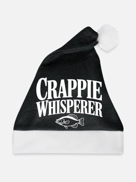 Crappie Whisperer - Weihnachtsmütze - Schwarz/Weiß