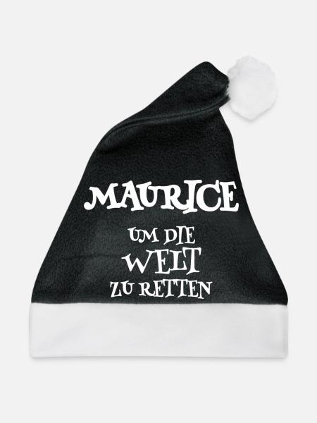 Maurice - Weihnachtsmütze - Schwarz/Weiß - Vorne