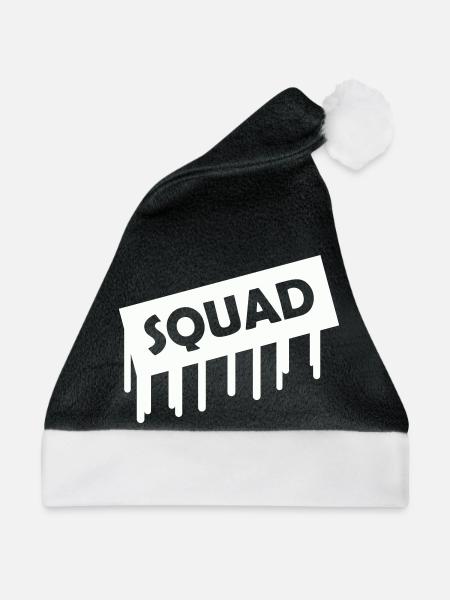 squad- - Weihnachtsmütze - Schwarz/Weiß - Vorne