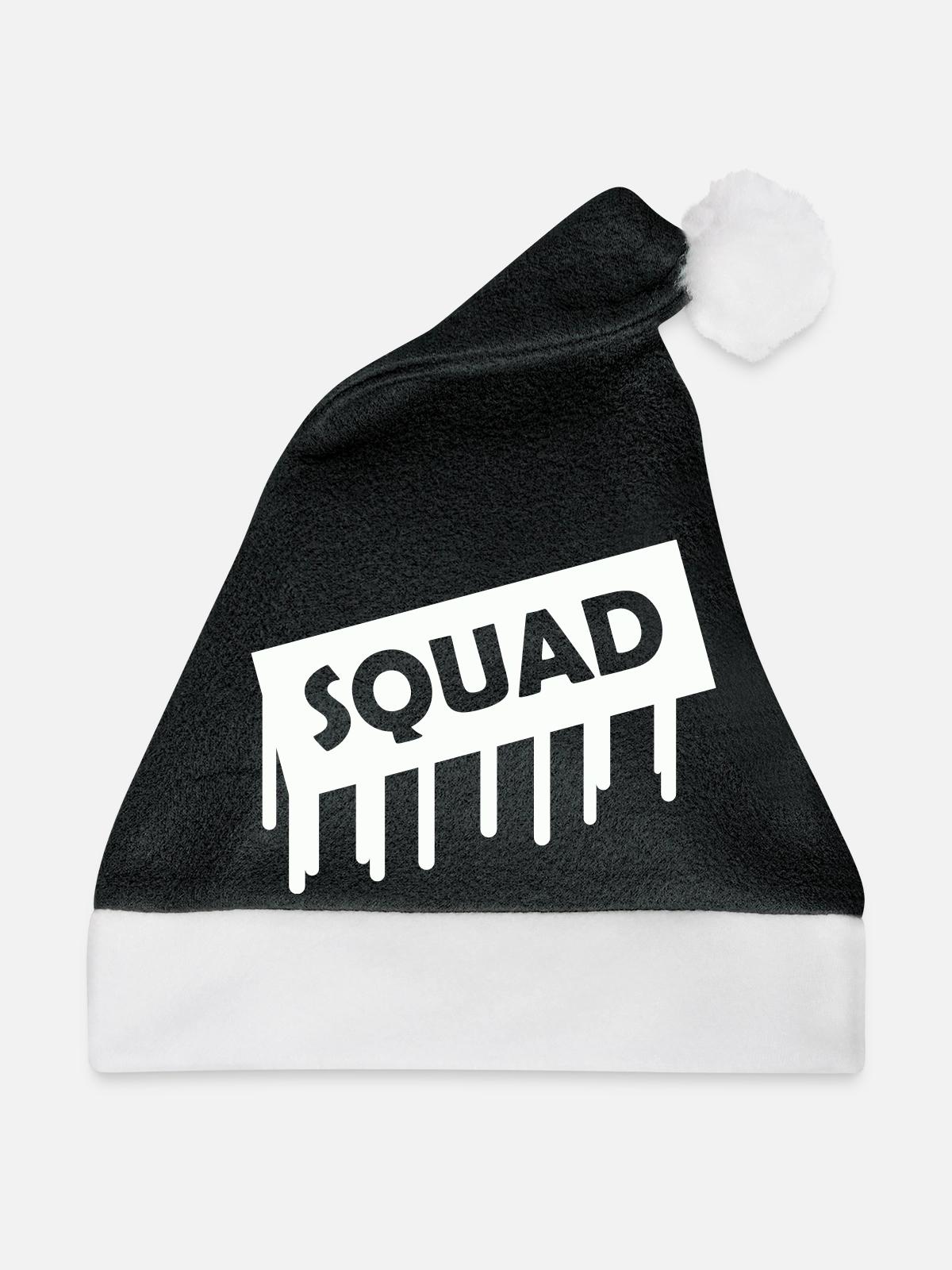 squad- - Weihnachtsmütze - Schwarz/Weiß - Vorne