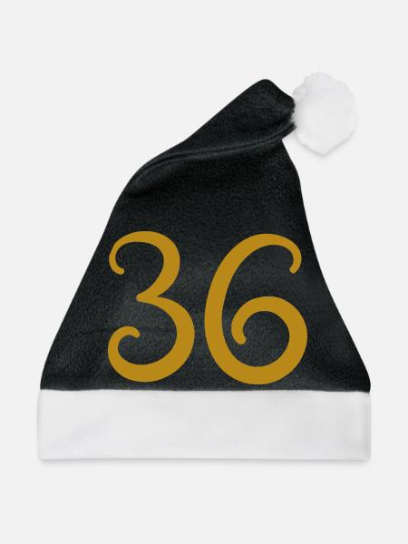 36 - Weihnachtsmütze - Schwarz/Weiß