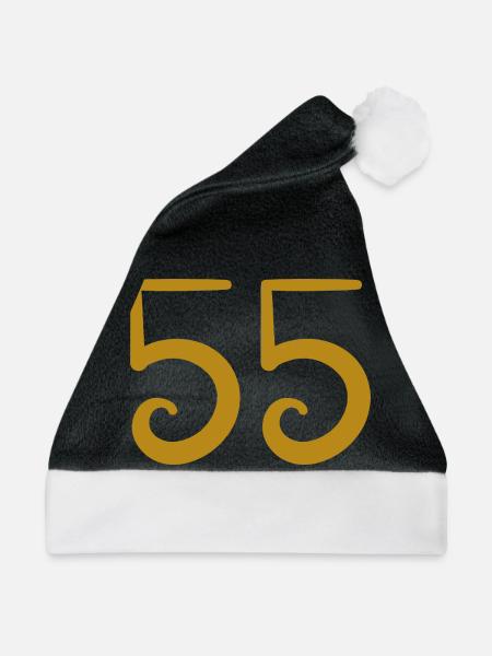 55 - Weihnachtsmütze - Schwarz/Weiß