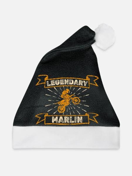 Biker Marlin - Weihnachtsmütze - Schwarz/Weiß