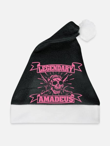 Amadeus - Weihnachtsmütze - Schwarz/Weiß