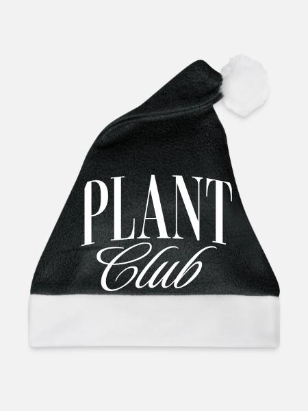 Plant Club - Weihnachtsmütze - Schwarz/Weiß - Vorne
