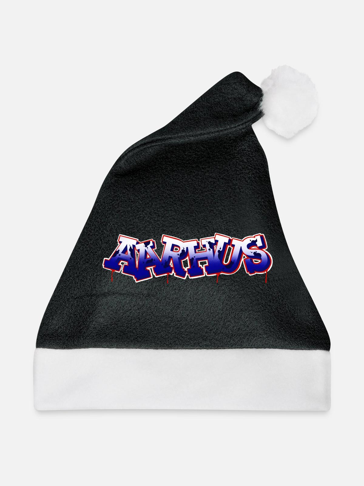 AARHUS - Weihnachtsmütze - Schwarz/Weiß - Vorne