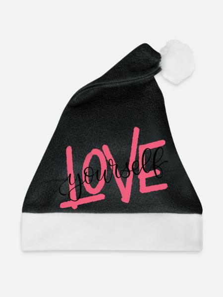 LOVE yourself - Weihnachtsmütze - Schwarz/Weiß