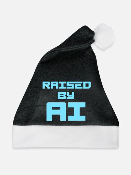 RAISED BY AI - Weihnachtsmütze - Schwarz/Weiß