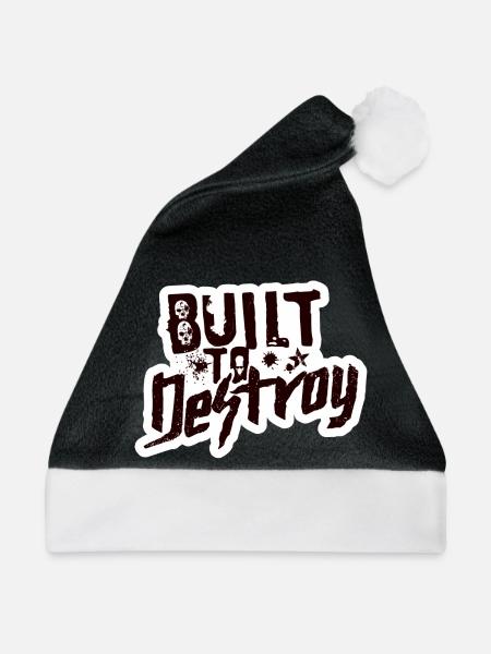 Built To Destroy - Weihnachtsmütze - Schwarz/Weiß