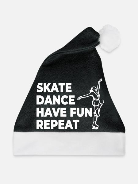 Skate Dance Have Fun Repeat - Weihnachtsmütze - Schwarz/Weiß