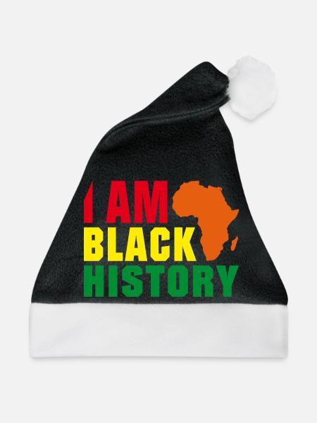 I am Black History - Weihnachtsmütze - Schwarz/Weiß