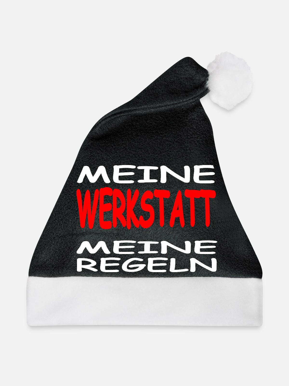 Werkstatt - Weihnachtsmütze - Schwarz/Weiß - Vorne