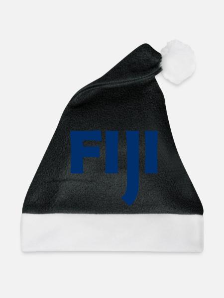 Fiji - Fidschi - Inseln - Pazifik - Südsee - Weihnachtsmütze - Schwarz/Weiß