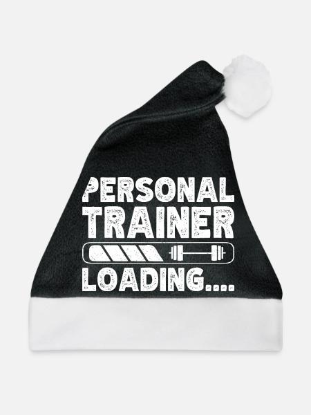 Powerlifting Bodybuilder Personal Trainer Loading - Weihnachtsmütze - Schwarz/Weiß