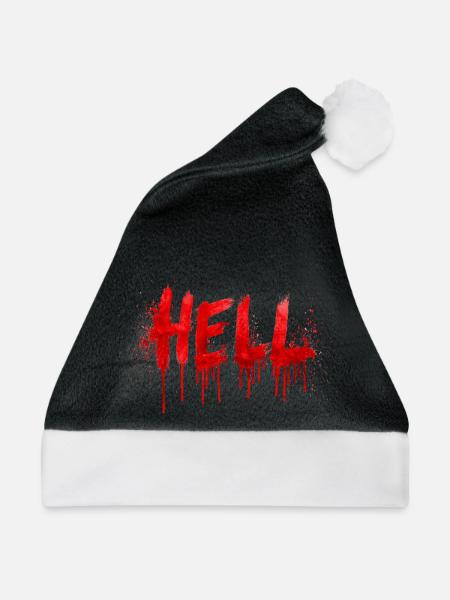 Hell - Weihnachtsmütze - Schwarz/Weiß