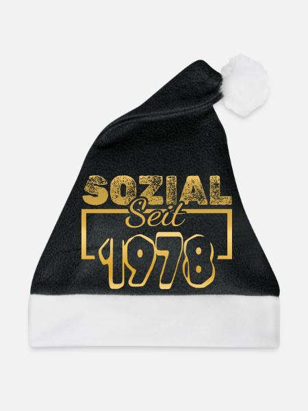 1978 - Weihnachtsmütze - Schwarz/Weiß