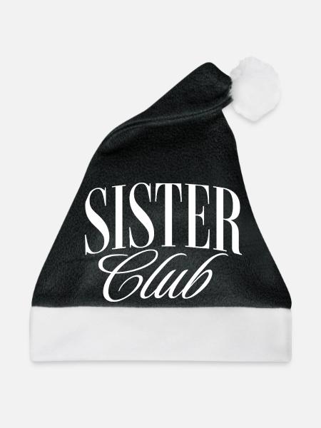 Schwestern Club - Weihnachtsmütze - Schwarz/Weiß - Vorne